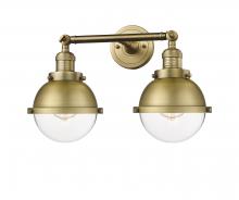 Innovation Lighting 208-BB-HFS-62-BB-LED - Hampden - 2 Light - 18 inch - Brushed Brass - Adjustable Bath Vanity Light