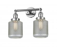 Innovation Lighting 208-PC-G262-LED - Stanton - 2 Light - 16 inch - Polished Chrome - Adjustable Bath Vanity Light