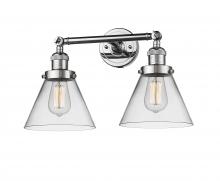 Innovation Lighting 208-PC-G42 - Cone - 2 Light - 18 inch - Polished Chrome - Adjustable Bath Vanity Light