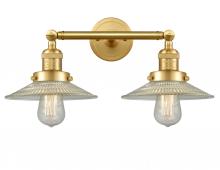 Innovations Lighting 208-SG-G2-LED - Halophane - 2 Light - 18 inch - Satin Gold - Bath Vanity Light