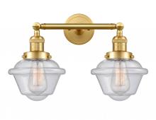 Innovations Lighting 208-SG-G534-LED - Oxford - 2 Light - 17 inch - Satin Gold - Bath Vanity Light