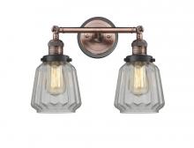 Innovation Lighting 208BP-ACBK-G142 - Chatham - 2 Light - 16 inch - Antique Copper - Adjustable Bath Vanity Light