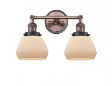 Innovation Lighting 208BP-ACBK-G171 - Fulton - 2 Light - 17 inch - Antique Copper - Adjustable Bath Vanity Light