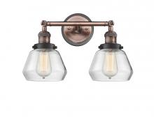 Innovation Lighting 208BP-ACBK-G172 - Fulton - 2 Light - 17 inch - Antique Copper - Adjustable Bath Vanity Light