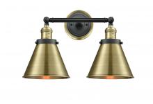 Innovation Lighting 208BP-BABAB-M13-AB - Appalachian - 2 Light - 18 inch - Black Antique Brass - Adjustable Bath Vanity Light