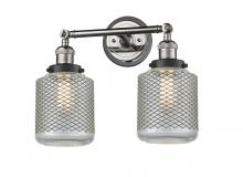 Innovation Lighting 208BP-PNBK-G262 - Stanton - 2 Light - 16 inch - Polished Nickel - Adjustable Bath Vanity Light