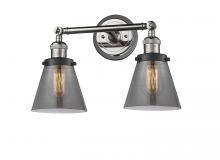 Innovation Lighting 208BP-PNBK-G63 - Cone - 2 Light - 16 inch - Polished Nickel - Adjustable Bath Vanity Light