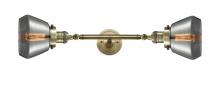 Innovation Lighting 208L-AB-G173-LED - Fulton - 2 Light - 7 inch - Antique Brass - Adjustable Bath Vanity Light