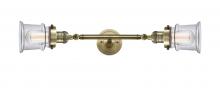 Innovation Lighting 208L-AB-G182S - Canton - 2 Light - 6 inch - Antique Brass - Adjustable Bath Vanity Light