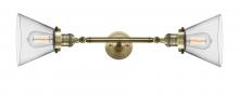 Innovation Lighting 208L-AB-G42-LED - Cone - 2 Light - 8 inch - Antique Brass - Adjustable Bath Vanity Light