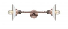 Innovation Lighting 208L-AC-G1 - Halophane - 2 Light - 9 inch - Antique Copper - Adjustable Bath Vanity Light