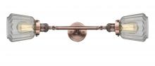 Innovation Lighting 208L-AC-G142 - Chatham - 2 Light - 7 inch - Antique Copper - Adjustable Bath Vanity Light