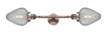 Innovation Lighting 208L-AC-G165-LED - Geneseo - 2 Light - 7 inch - Antique Copper - Adjustable Bath Vanity Light