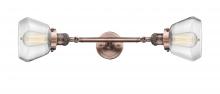 Innovation Lighting 208L-AC-G172 - Fulton - 2 Light - 7 inch - Antique Copper - Adjustable Bath Vanity Light