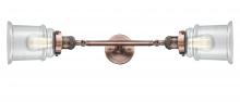 Innovation Lighting 208L-AC-G182-LED - Canton - 2 Light - 6 inch - Antique Copper - Adjustable Bath Vanity Light