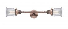Innovation Lighting 208L-AC-G182S-LED - Canton - 2 Light - 6 inch - Antique Copper - Adjustable Bath Vanity Light