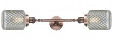 Innovation Lighting 208L-AC-G262 - Stanton - 2 Light - 6 inch - Antique Copper - Adjustable Bath Vanity Light