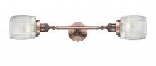 Innovation Lighting 208L-AC-G302-LED - Colton - 2 Light - 6 inch - Antique Copper - Adjustable Bath Vanity Light