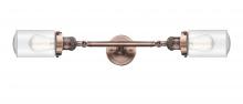Innovation Lighting 208L-AC-G314-LED - Dover - 2 Light - 5 inch - Antique Copper - Adjustable Bath Vanity Light