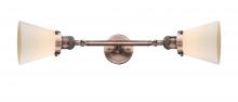 Innovation Lighting 208L-AC-G61 - Cone - 2 Light - 6 inch - Antique Copper - Adjustable Bath Vanity Light