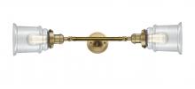 Innovation Lighting 208L-BB-G182-LED - Canton - 2 Light - 6 inch - Brushed Brass - Adjustable Bath Vanity Light