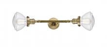 Innovation Lighting 208L-BB-G324-LED - Olean - 2 Light - 7 inch - Brushed Brass - Adjustable Bath Vanity Light