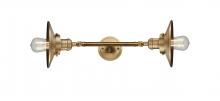 Innovation Lighting 208L-BB-M4-LED - Railroad - 2 Light - 8 inch - Brushed Brass - Adjustable Bath Vanity Light