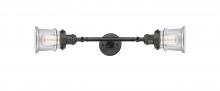 Innovation Lighting 208L-OB-G182S - Canton - 2 Light - 6 inch - Oil Rubbed Bronze - Adjustable Bath Vanity Light