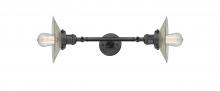 Innovation Lighting 208L-OB-G2-LED - Halophane - 2 Light - 9 inch - Oil Rubbed Bronze - Adjustable Bath Vanity Light
