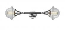 Innovation Lighting 208L-PC-G532-LED - Oxford - 2 Light - 8 inch - Polished Chrome - Adjustable Bath Vanity Light