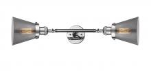 Innovation Lighting 208L-PC-G63-LED - Cone - 2 Light - 6 inch - Polished Chrome - Adjustable Bath Vanity Light