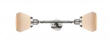 Innovation Lighting 208L-PN-G171 - Fulton - 2 Light - 7 inch - Polished Nickel - Adjustable Bath Vanity Light
