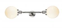 Innovation Lighting 208L-PN-G201-8 - Beacon - 2 Light - 8 inch - Polished Nickel - Adjustable Bath Vanity Light