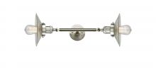 Innovation Lighting 208L-SN-G2 - Halophane - 2 Light - 9 inch - Brushed Satin Nickel - Adjustable Bath Vanity Light