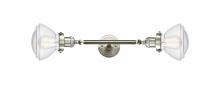 Innovation Lighting 208L-SN-G324-LED - Olean - 2 Light - 7 inch - Brushed Satin Nickel - Adjustable Bath Vanity Light