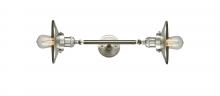 Innovation Lighting 208L-SN-M2 - Railroad - 2 Light - 8 inch - Brushed Satin Nickel - Adjustable Bath Vanity Light
