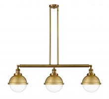 Innovation Lighting 213-BB-HFS-82-BB - Hampden - 3 Light - 42 inch - Brushed Brass - Stem Hung - Adjustable Island Light