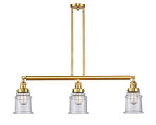 Innovations Lighting 213-SG-G184-LED - Canton - 3 Light - 39 inch - Satin Gold - Stem Hung - Island Light