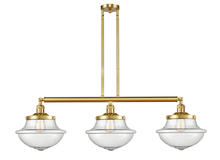 Innovations Lighting 213-SG-G544 - Oxford - 3 Light - 42 inch - Satin Gold - Stem Hung - Island Light