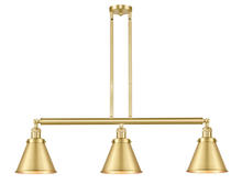 Innovation Lighting 213-SG-M13-SG-LED - Appalachian - 3 Light - 40 inch - Satin Gold - Stem Hung - Adjustable Island Light