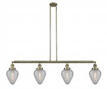 Innovations Lighting 214-AB-G165-LED - Geneseo - 4 Light - 52 inch - Antique Brass - Stem Hung - Island Light