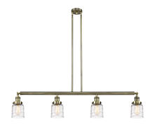 Innovation Lighting 214-AB-G513-LED - Bell - 4 Light - 50 inch - Antique Brass - Stem Hung - Adjustable Island Light