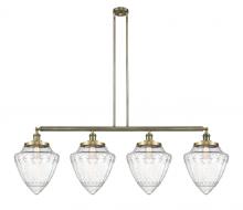Innovation Lighting 214-AB-G664-12-LED - Bullet - 4 Light - 50 inch - Antique Brass - Stem Hung - Adjustable Island Light