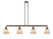 Innovation Lighting 214-AC-G171 - Fulton - 4 Light - 51 inch - Antique Copper - Stem Hung - Island Light