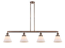 Innovation Lighting 214-AC-G41 - Cone - 4 Light - 52 inch - Antique Copper - Stem Hung - Island Light