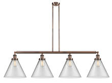 Innovation Lighting 214-AC-G42-L - Cone - 4 Light - 56 inch - Antique Copper - Stem Hung - Island Light