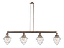 Innovation Lighting 214-AC-G664-7 - Bullet - 4 Light - 50 inch - Antique Copper - Stem Hung - Island Light