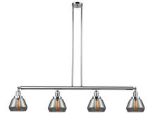 Innovation Lighting 214-PC-G173-LED - Fulton - 4 Light - 51 inch - Polished Chrome - Stem Hung - Adjustable Island Light