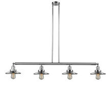 Innovation Lighting 214-PC-M7-LED - Railroad - 4 Light - 53 inch - Polished Chrome - Stem Hung - Adjustable Island Light