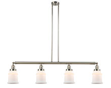 Innovation Lighting 214-PN-G181-LED - Canton - 4 Light - 51 inch - Polished Nickel - Stem Hung - Adjustable Island Light